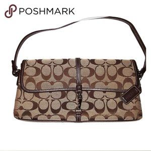 COACH Signature Demi Clip Flap Purse, No. J2J-6348